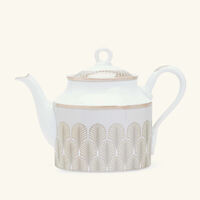 ginori 1735 magnifico tea pot gold