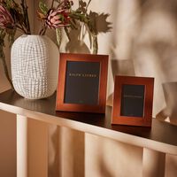 ralph lauren home bedford garrett leather frame brown 13x18 cm