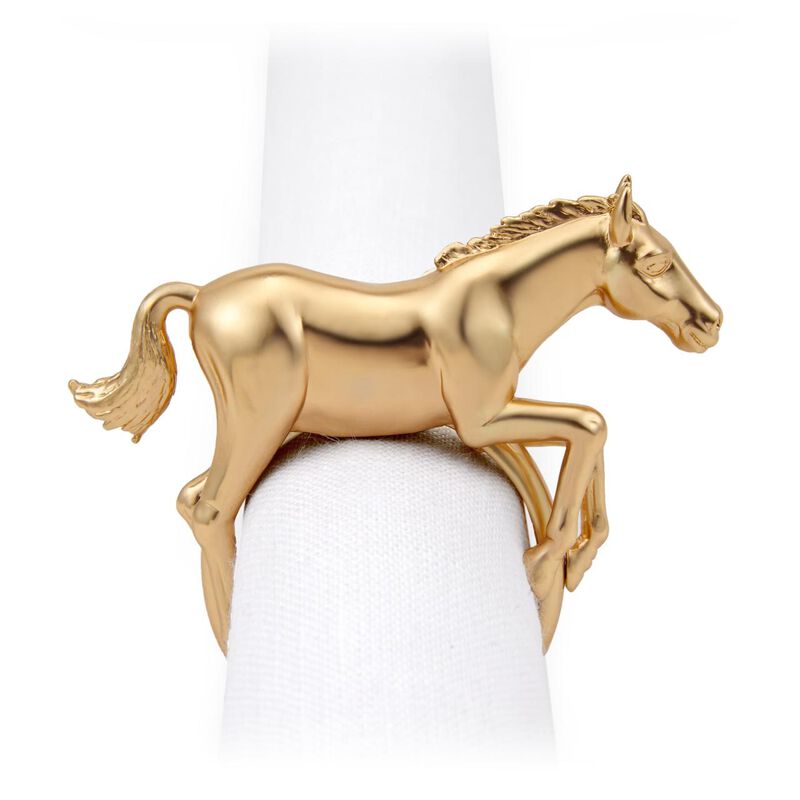 Horse Gold Napkin Jewel, large