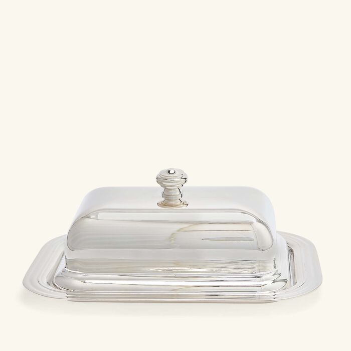 christofle albi butter dish silver 19cm