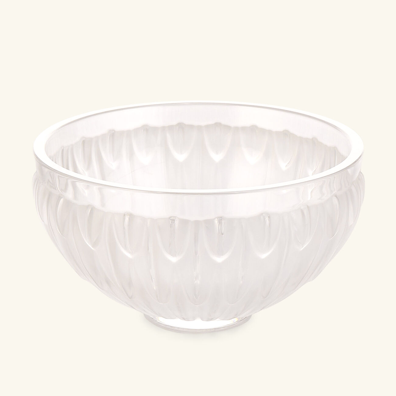 lalique plumes centerpiece bowl clear