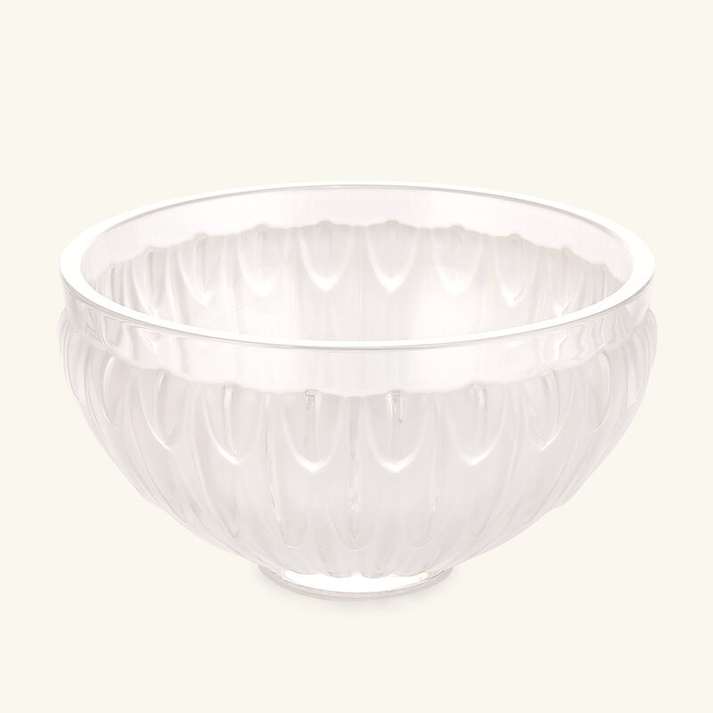 lalique plumes centerpiece bowl clear