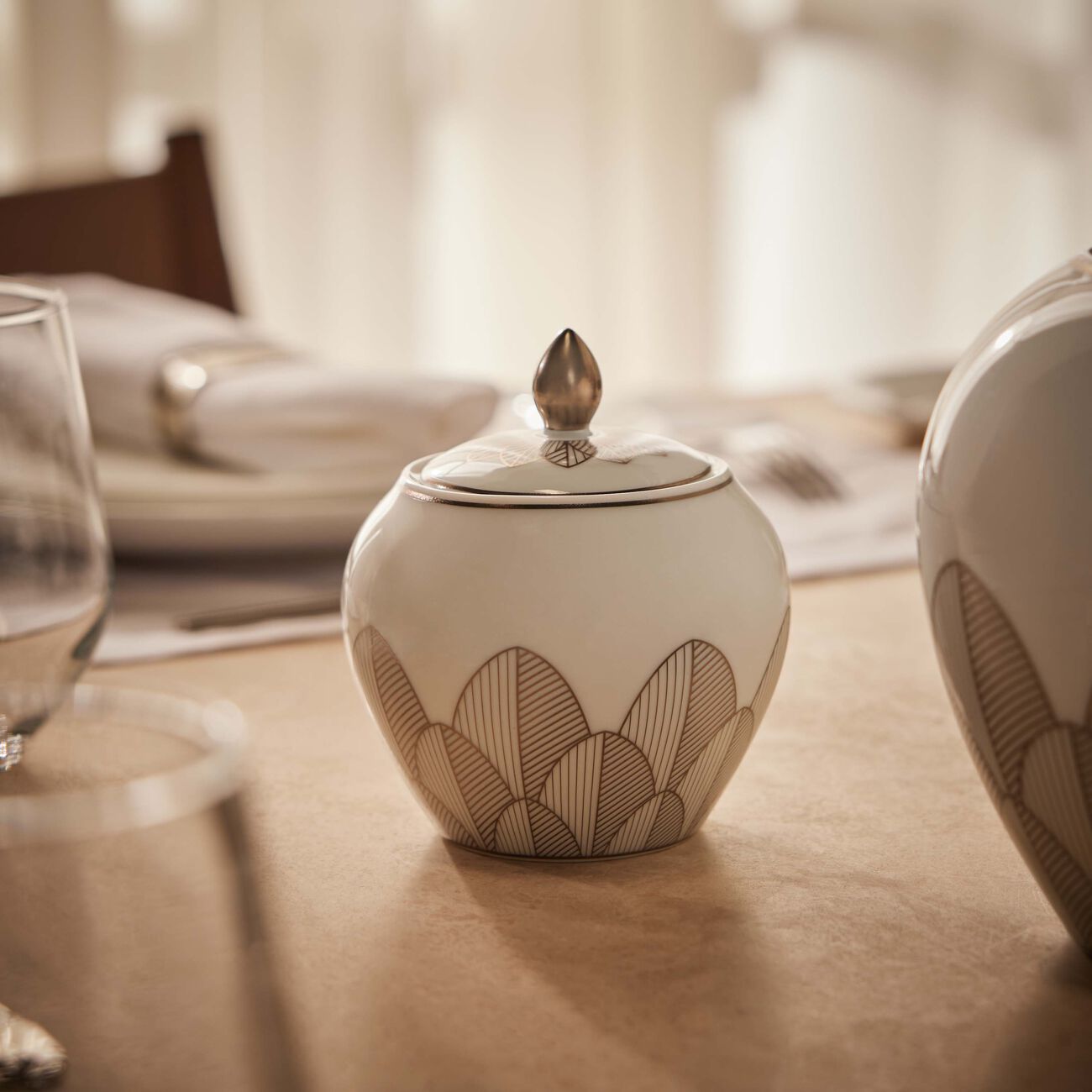 christofle malmaison imp riale sugar bowl platinum
