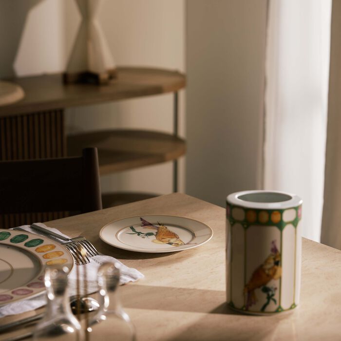 rosenthal idyllia bread butter plate round cockatoo 18 cm