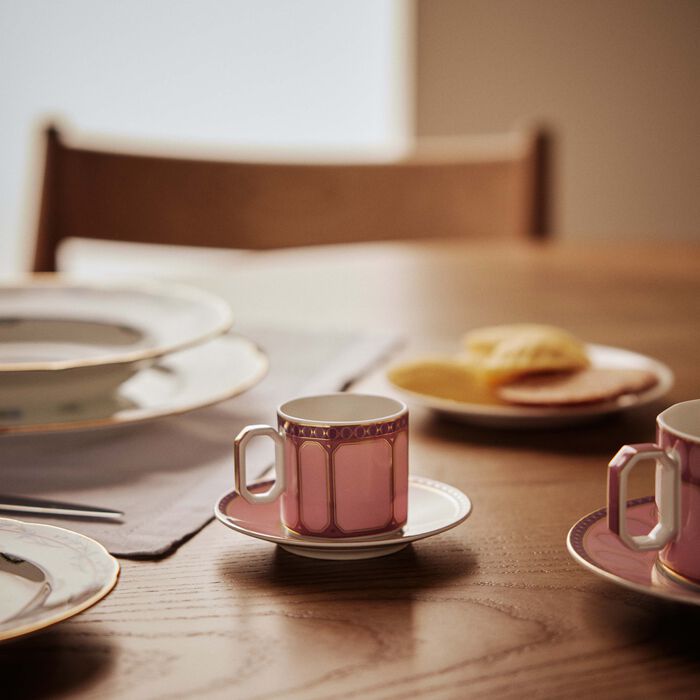 rosenthal signum rose coffee cup saucer pink
