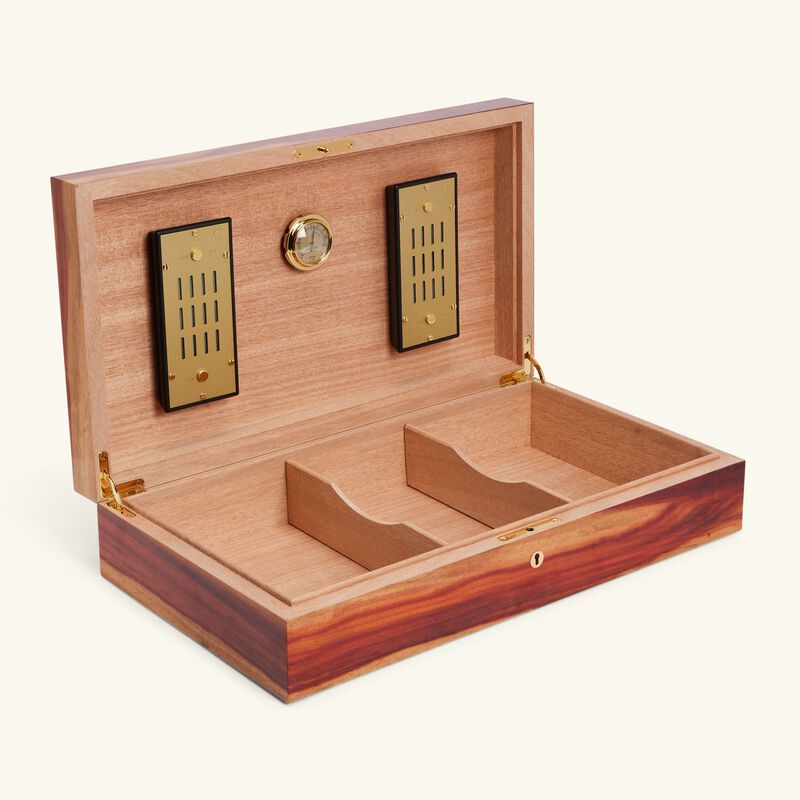 elie bleu classic cigar humidor red