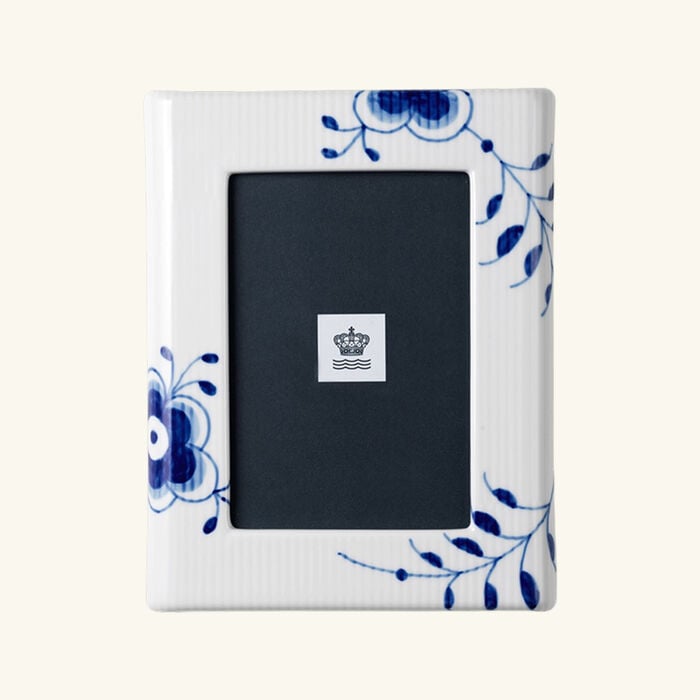 رويال كوبنهاغن إطار الصور بلو فلوتد ميغا باللون الأبيض 10x14 سم