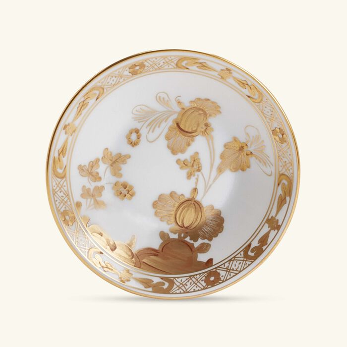ginori 1735 oriente italiano coffee cup with plate cover gold set of 2