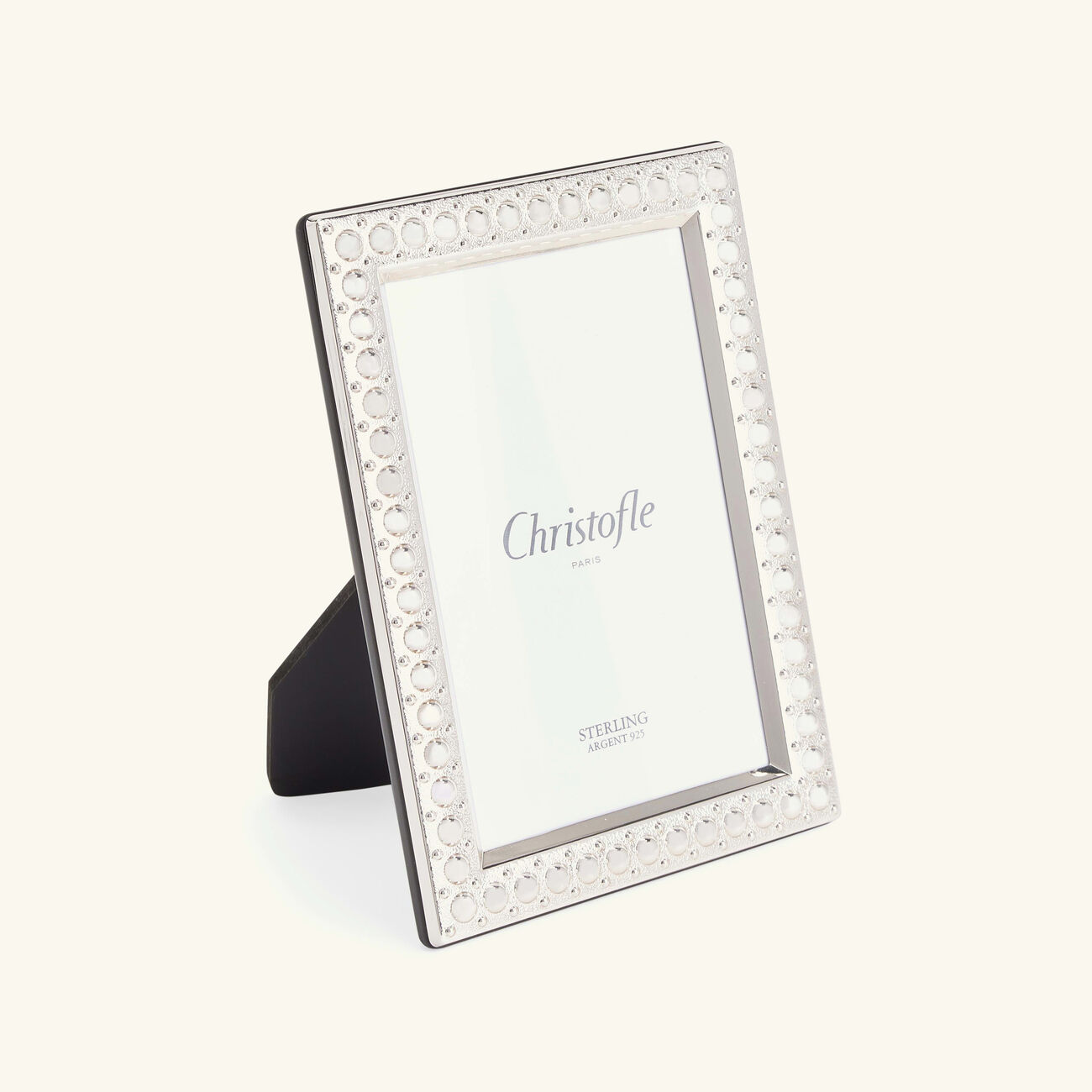christofle perles picture frame sterling silver 10x15cm