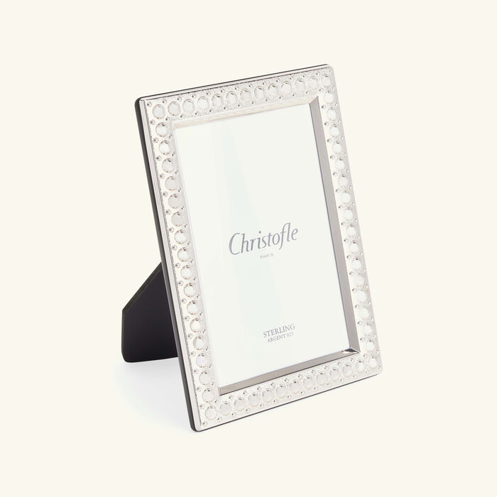 christofle perles picture frame sterling silver 10x15cm