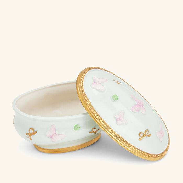 villari butterfly trinket box blue