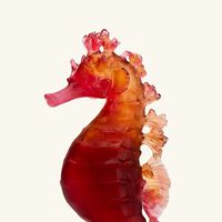 Mer de Corail Seahorse Figurine Mini Red daum mer de corail seahorse figurine mini red