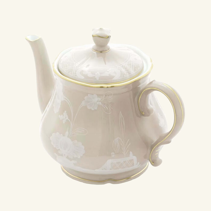 Oriente Italiano Meringa Antico Teapot Beige ginori 1769 oriente italiano meringa antico teapot beige