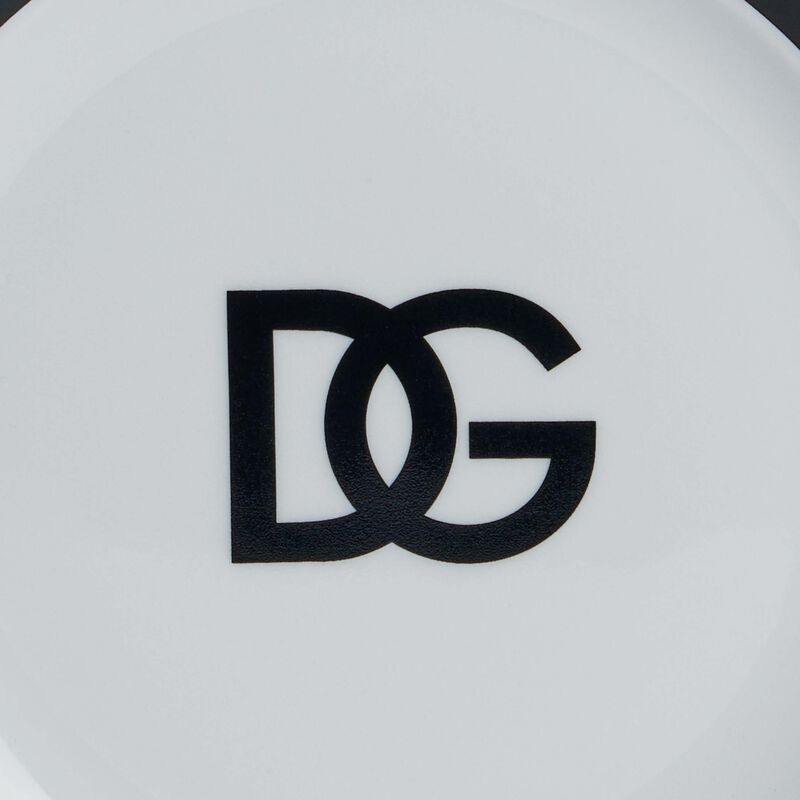 DG Logo Bread Plate Round 17cm Set Of 2 dolce gabbana casa dg logo bread plate round 17cm set of 2