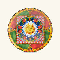 dolce gabbana casa carretto sun bread plate round 17cm set of 2