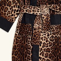 dolce gabbana casa terry cotton bath robe brown