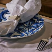 dolce gabbana casa blu mediterraneo stella dinner plate blue round 26cm set of 2