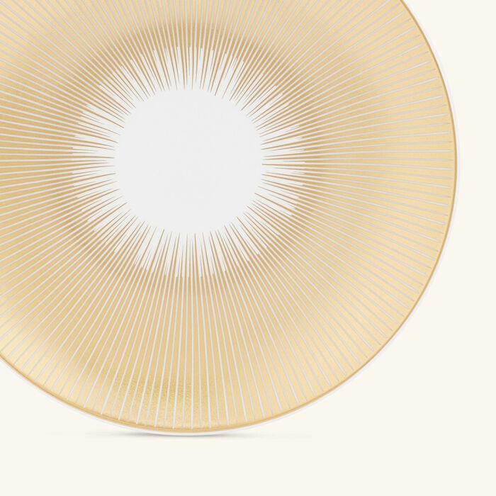 bernardaud sol bread   butter plate round gold 13cm