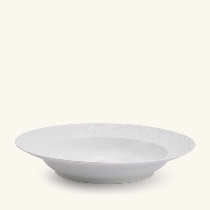bernardaud ecume soup plate round white 22cm