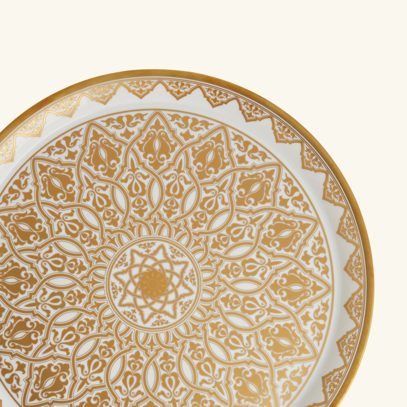 bernardaud venise serving platter round gold