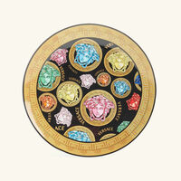 versace medusa amplified bread butter plate round green 17cm