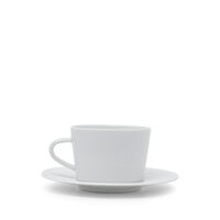Twist Blanc Tea Cup & Saucer, small