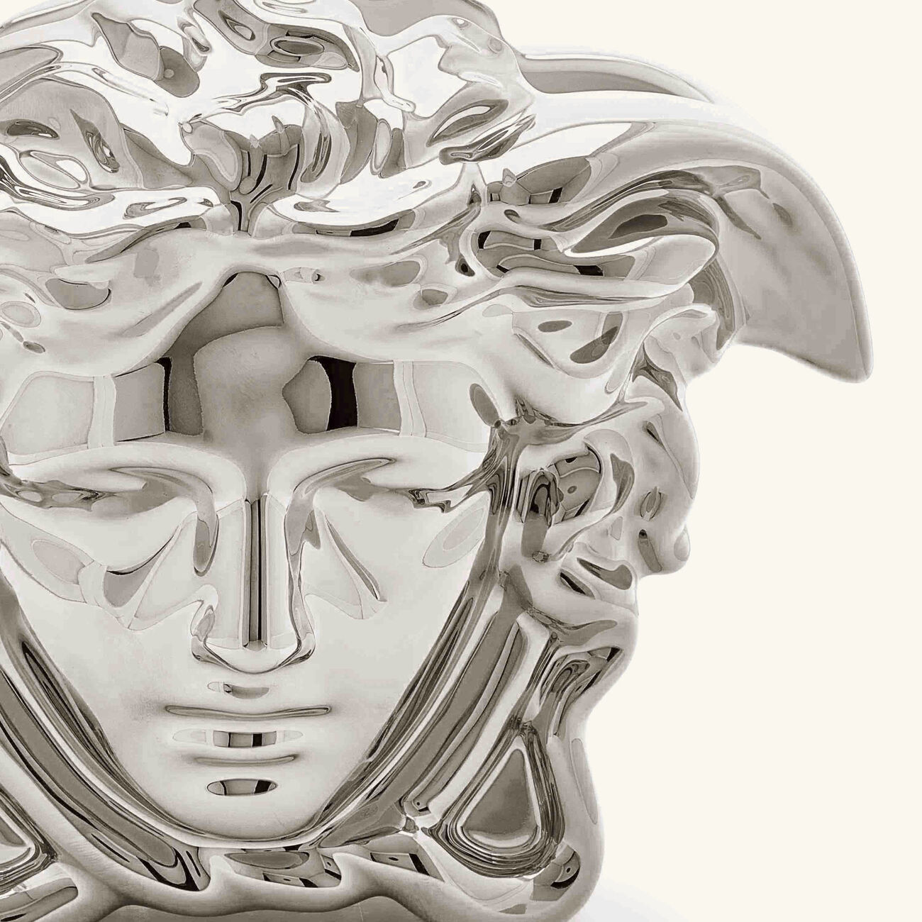 versace medusa grande vase medium silver