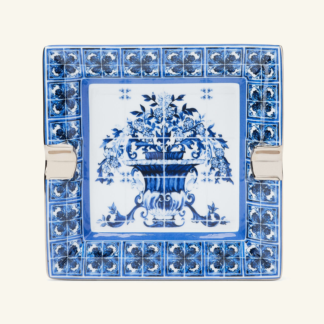 dolce gabbana casa ashtray square small blue