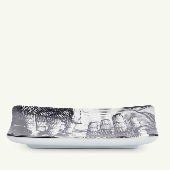 fornasetti tema e variazioni no 154 ashtray rectangular grey