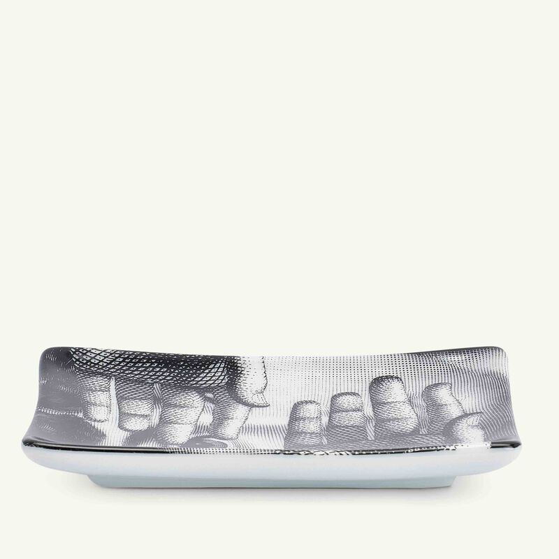 fornasetti tema e variazioni no 154 ashtray rectangular grey