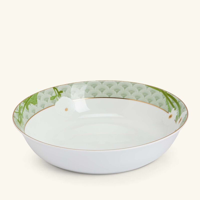 bernardaud praiana vegetable dish green 24cm