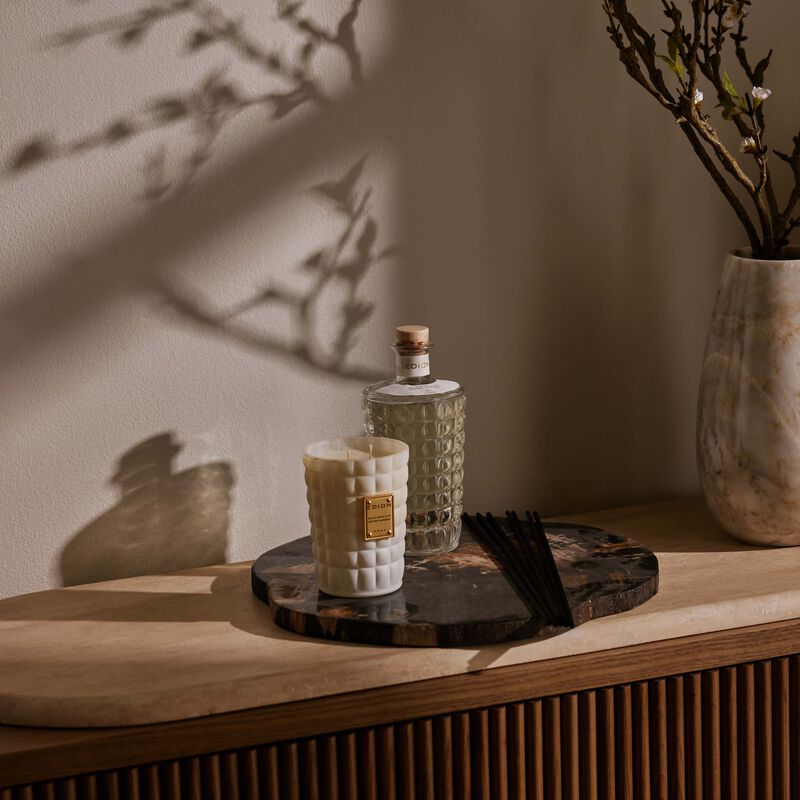 edion cello suite no 27 cotton harmony bianca candle   diffuser set