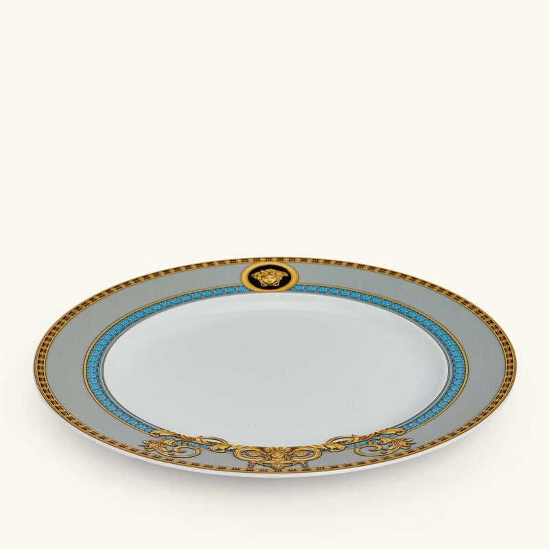 versace prestige gala le bleu salad plate round blue 22cm