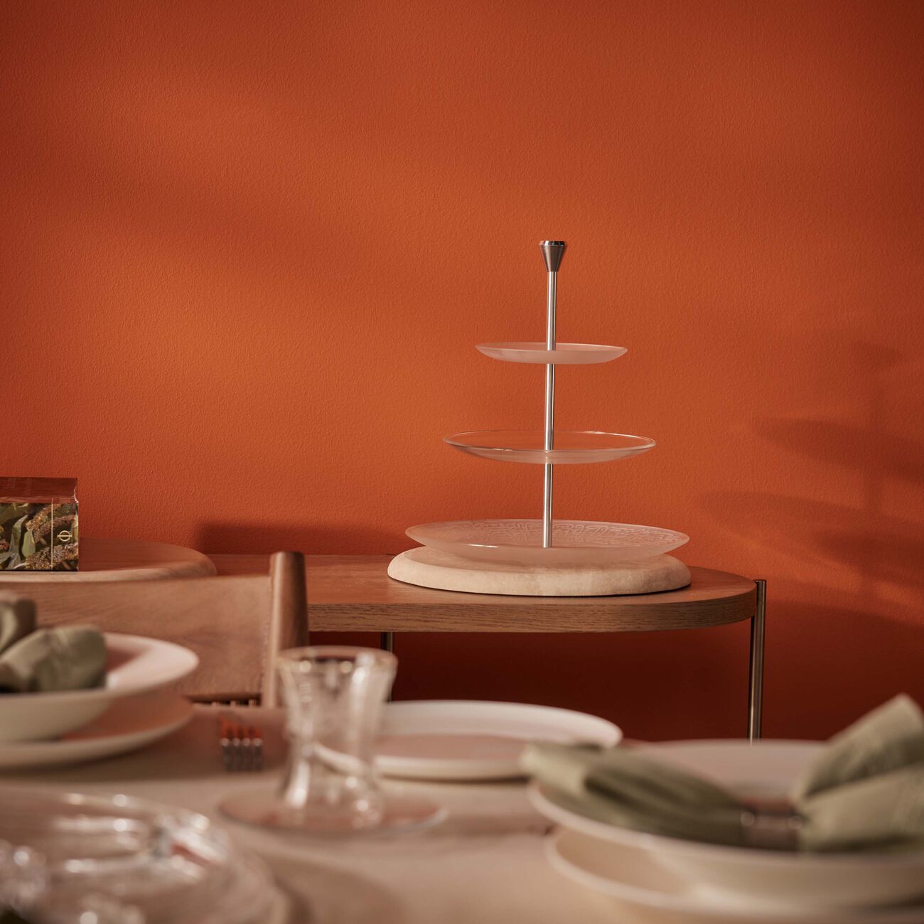 دملاج حامل الكيك  ثلث من 3 طبقات