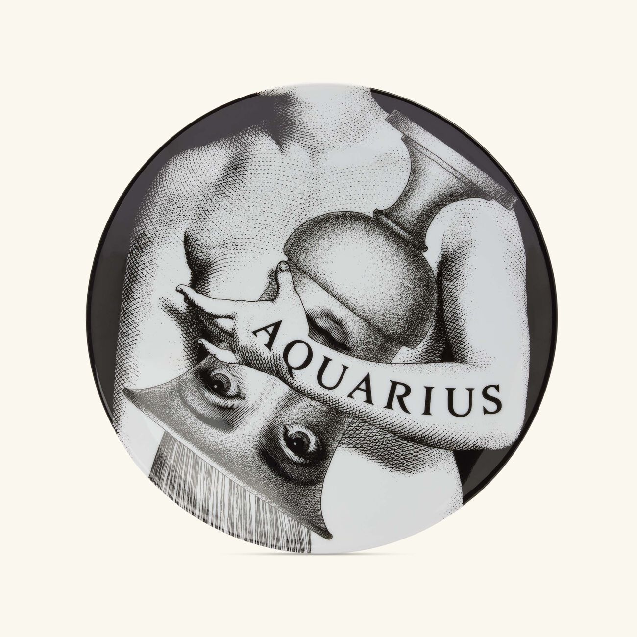 fornasetti tema e variazioni no 358 aquarius wall plate