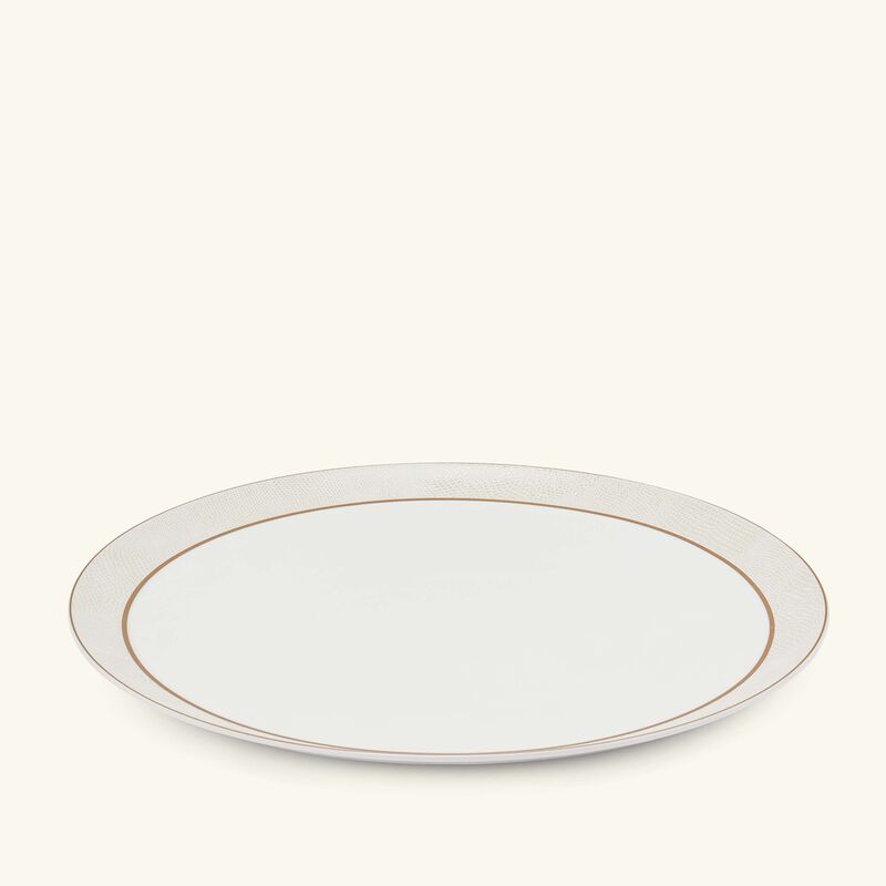 Sauvage Blanc Serving Platter Round Gold 32cm bernardaud sauvage blanc serving platter round gold 32cm