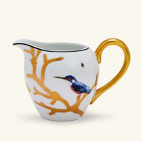 bernardaud aux oiseaux milk pitcher gold