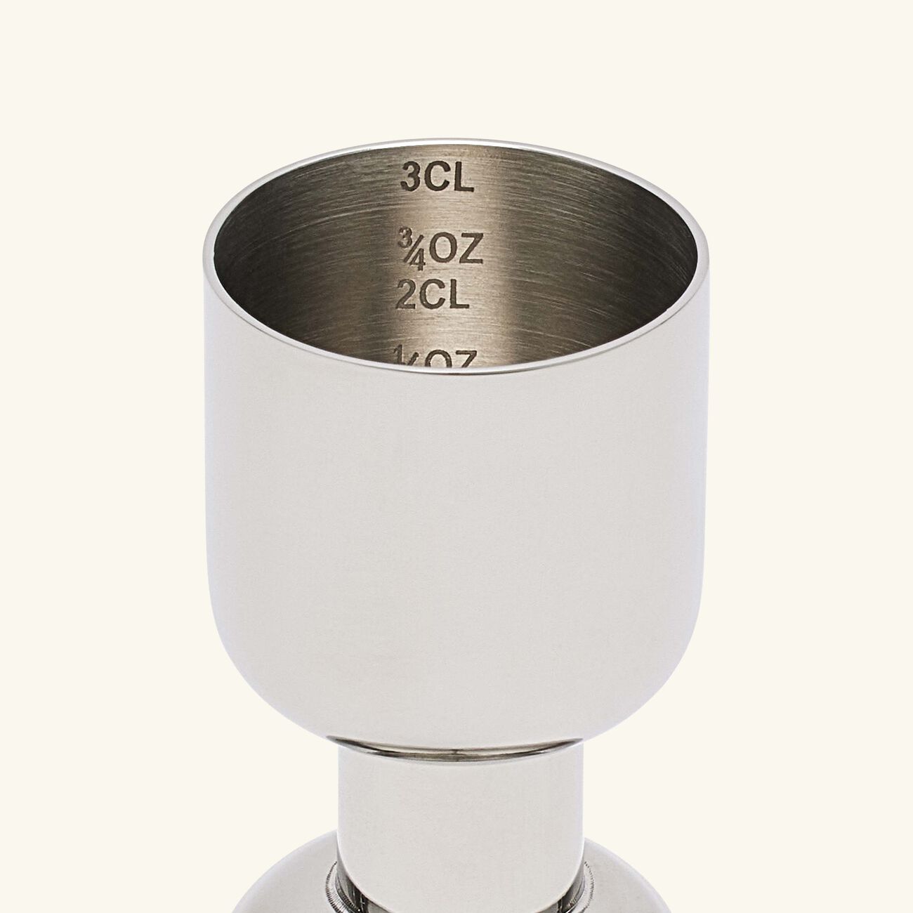 oh de christofle jigger silver