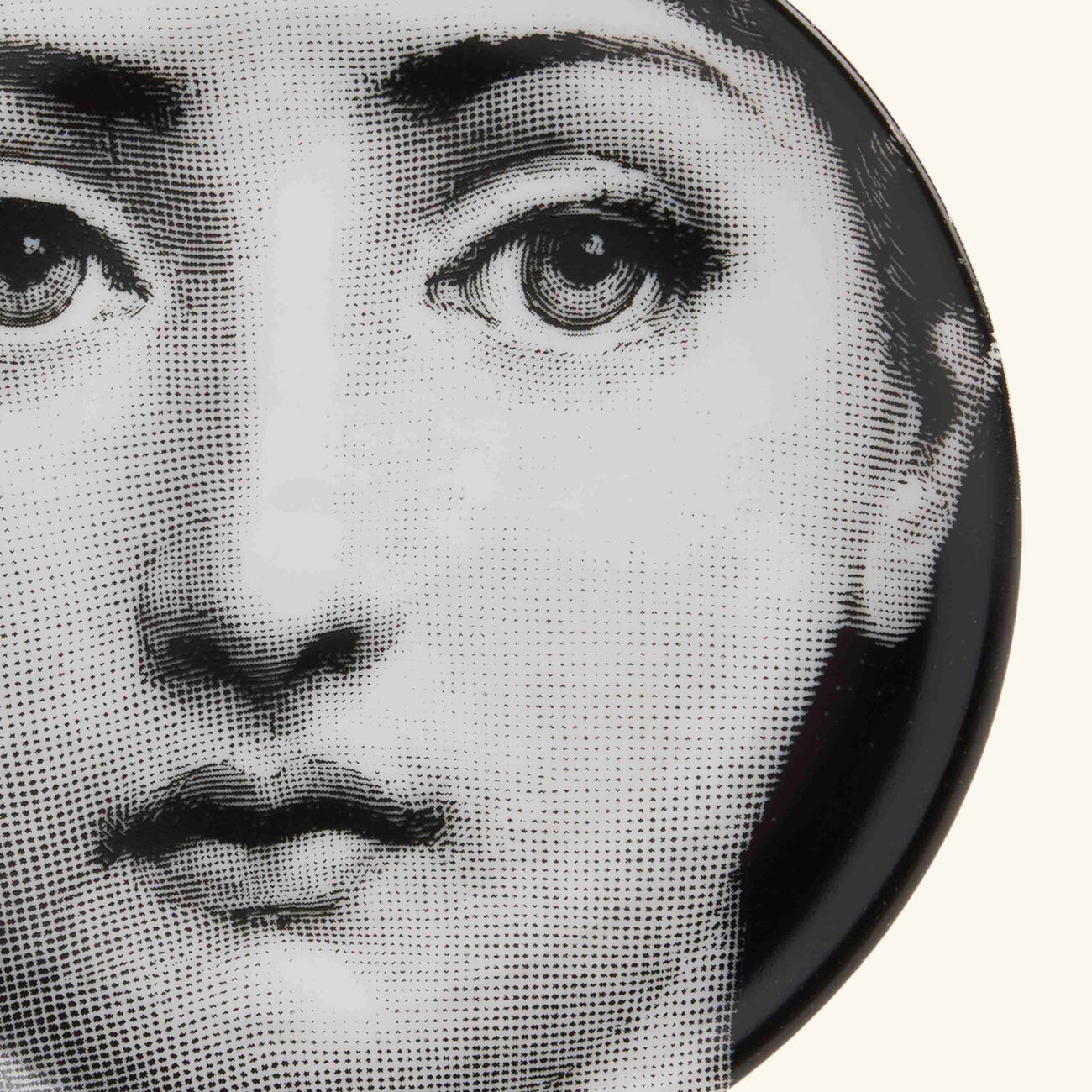 fornasetti tema e variazioni no 1 viso coaster grey