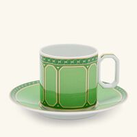 rosenthal signum fern coffee cup saucer green