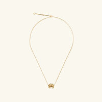 christofle patte de lion necklace glided sterling silver small