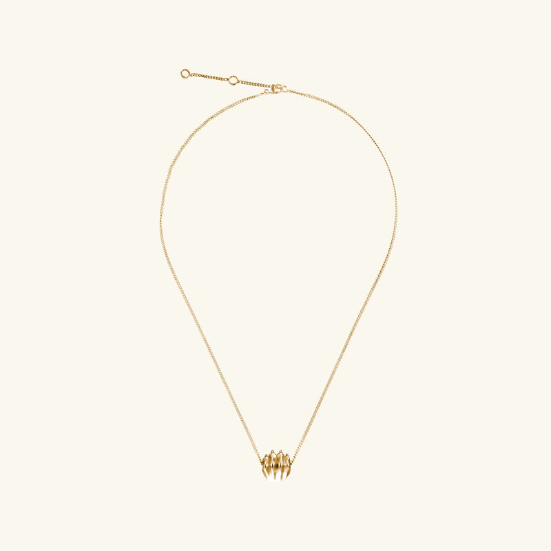 christofle patte de lion necklace glided sterling silver small