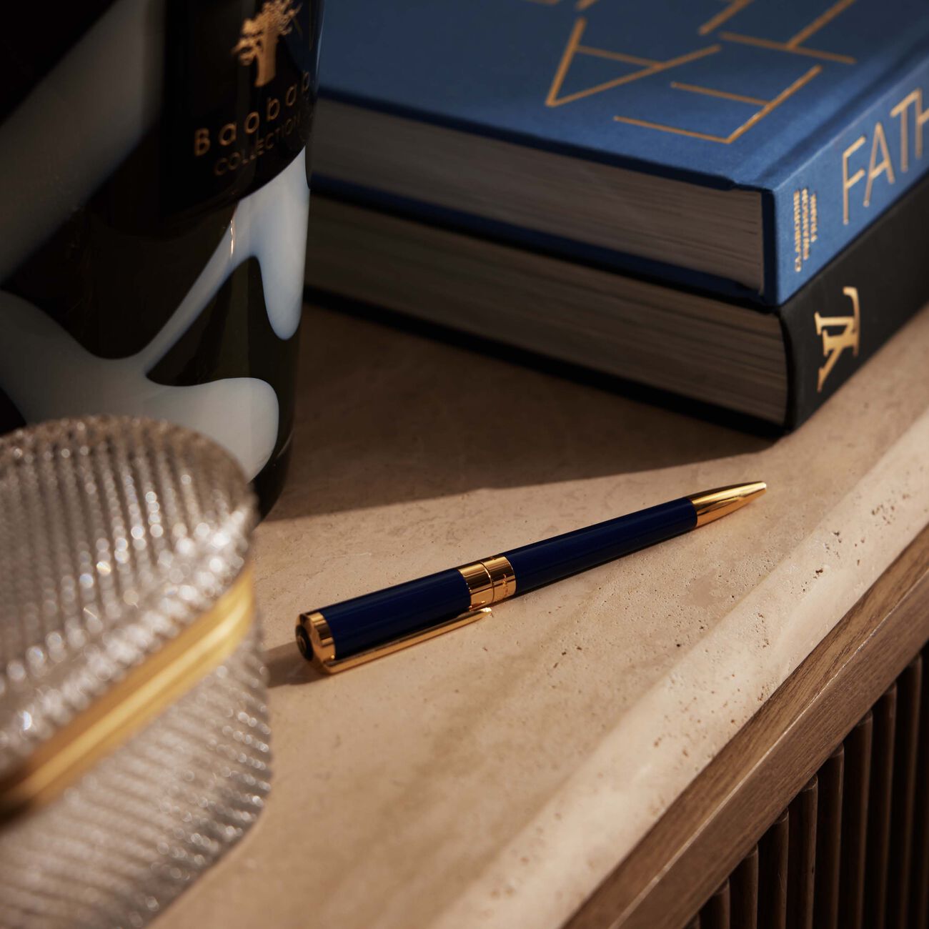 st dupont liberte rollerball pen blue