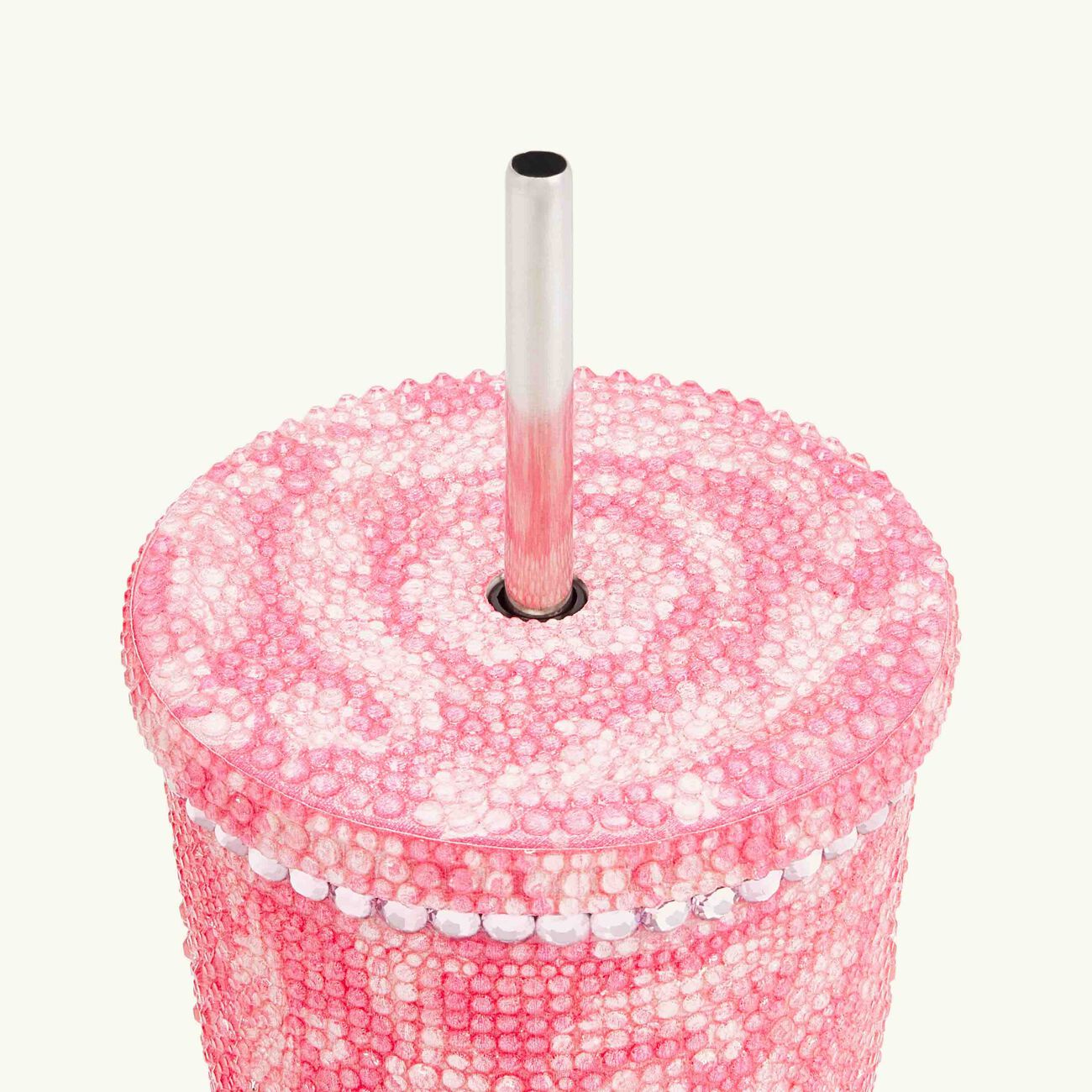 versace barocco crystal travel cup pink