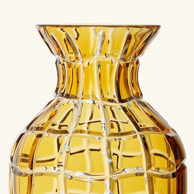 ماريو تشيوني مزهرية لاندمارك صفراء بحجم كبير