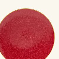 bernardaud rouge empereur dinner plate round red 27cm