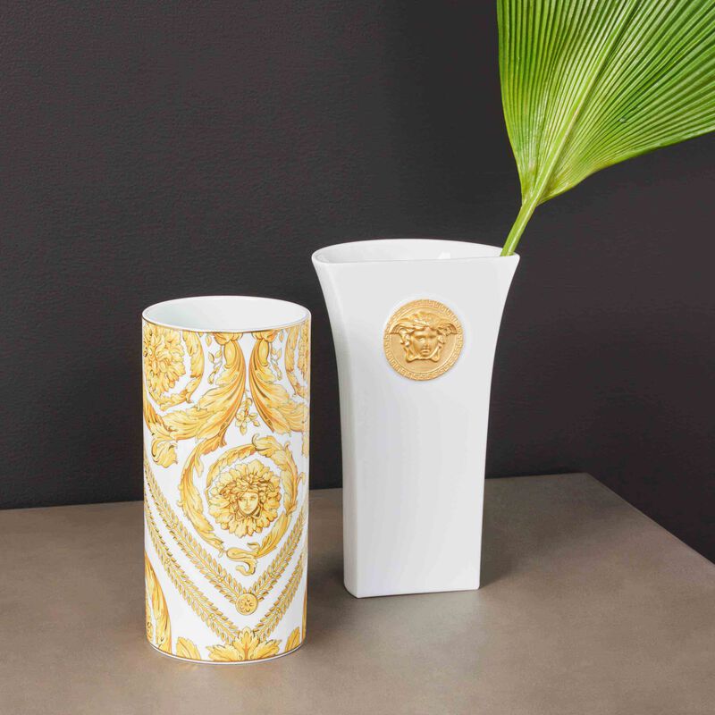 Medusa Rhapsody Vase Small White versace medusa rhapsody vase small white