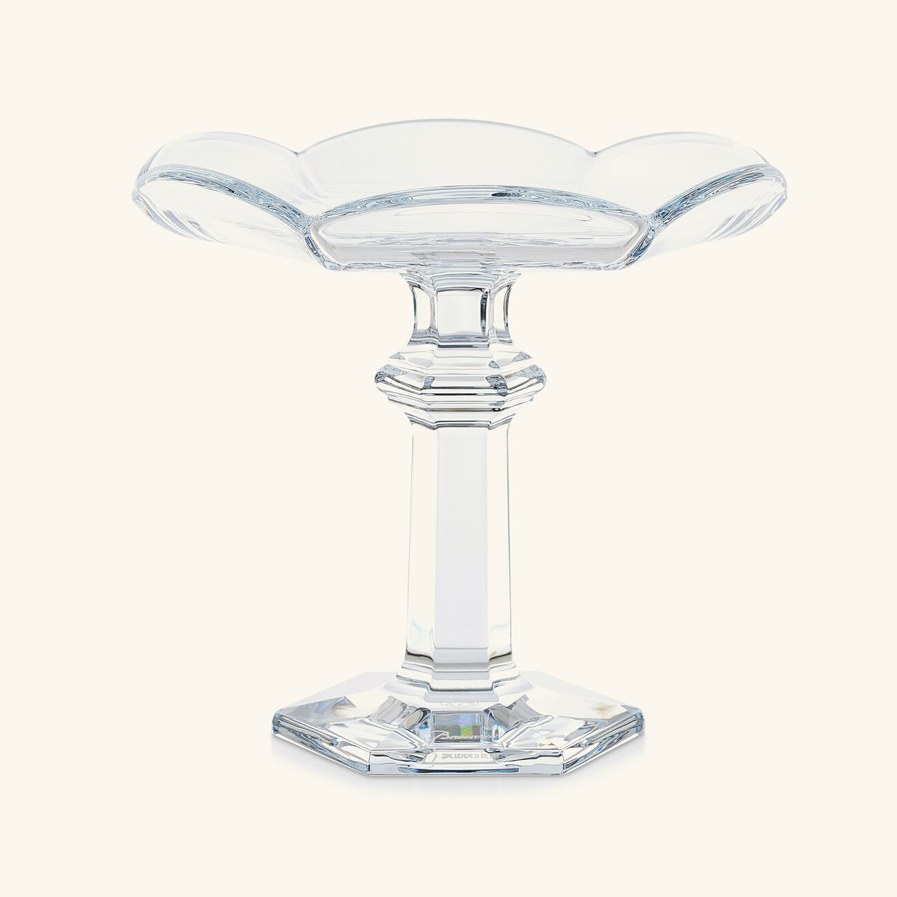 baccarat harcourt tulipe plate clear