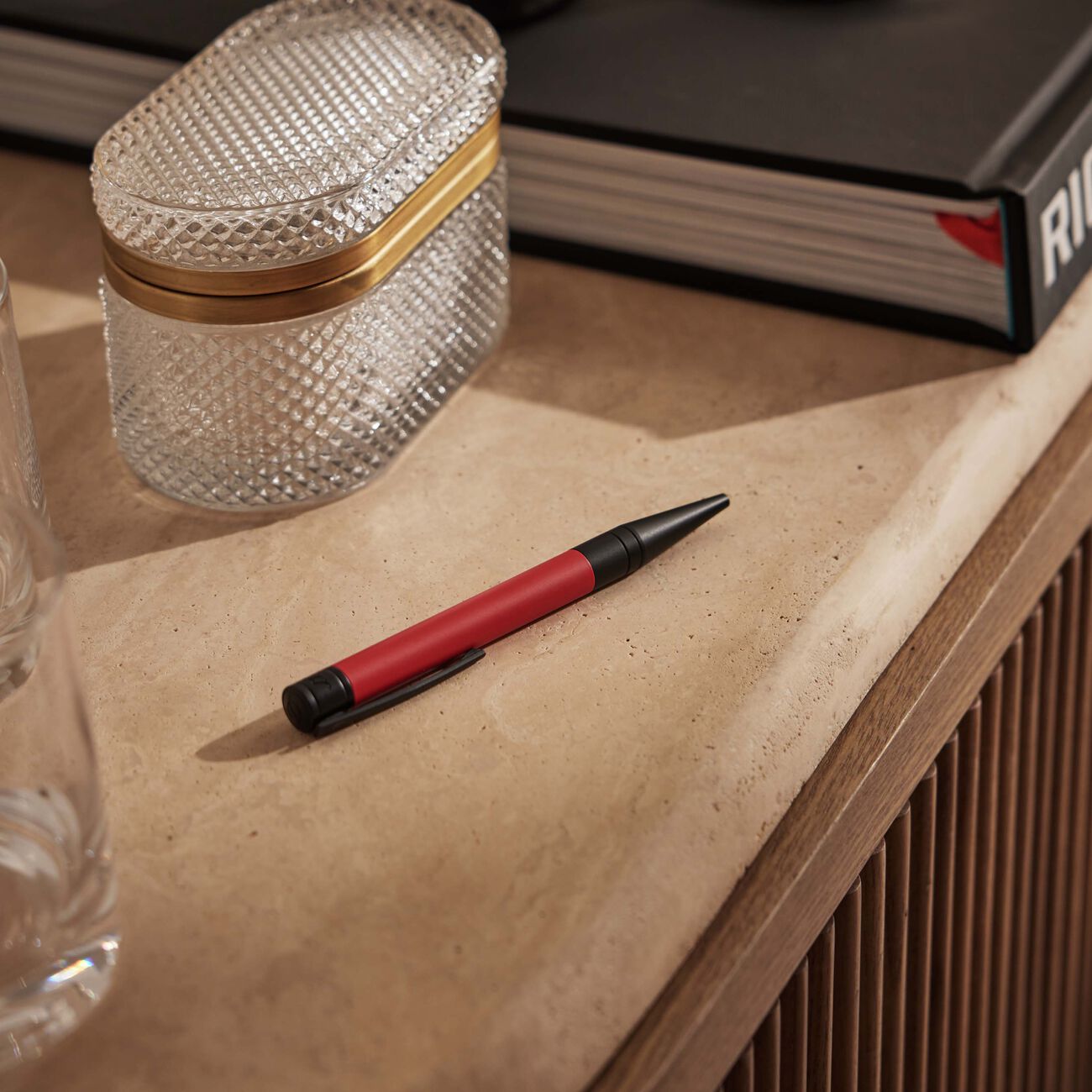 st dupont d initial ballpoint pen black