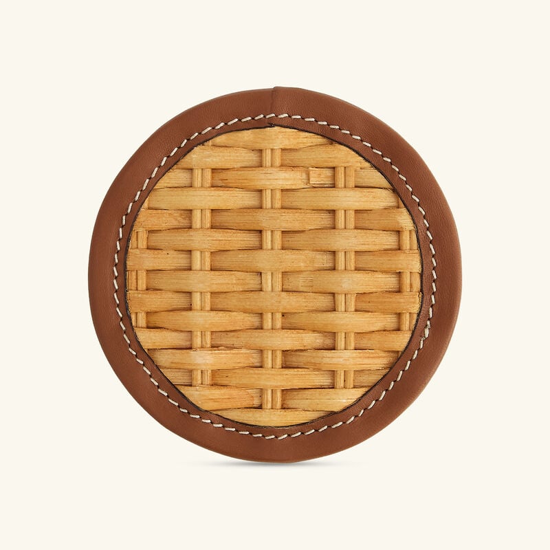 Bailey Coaster Brown Set of 4 ralph lauren home bailey coaster brown set of 4